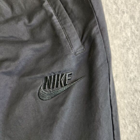 Vintage Nike Joggers Mens Extra Large Black Nylon Blue Tag 90s Back Pocket VTG - Picture 3 of 15